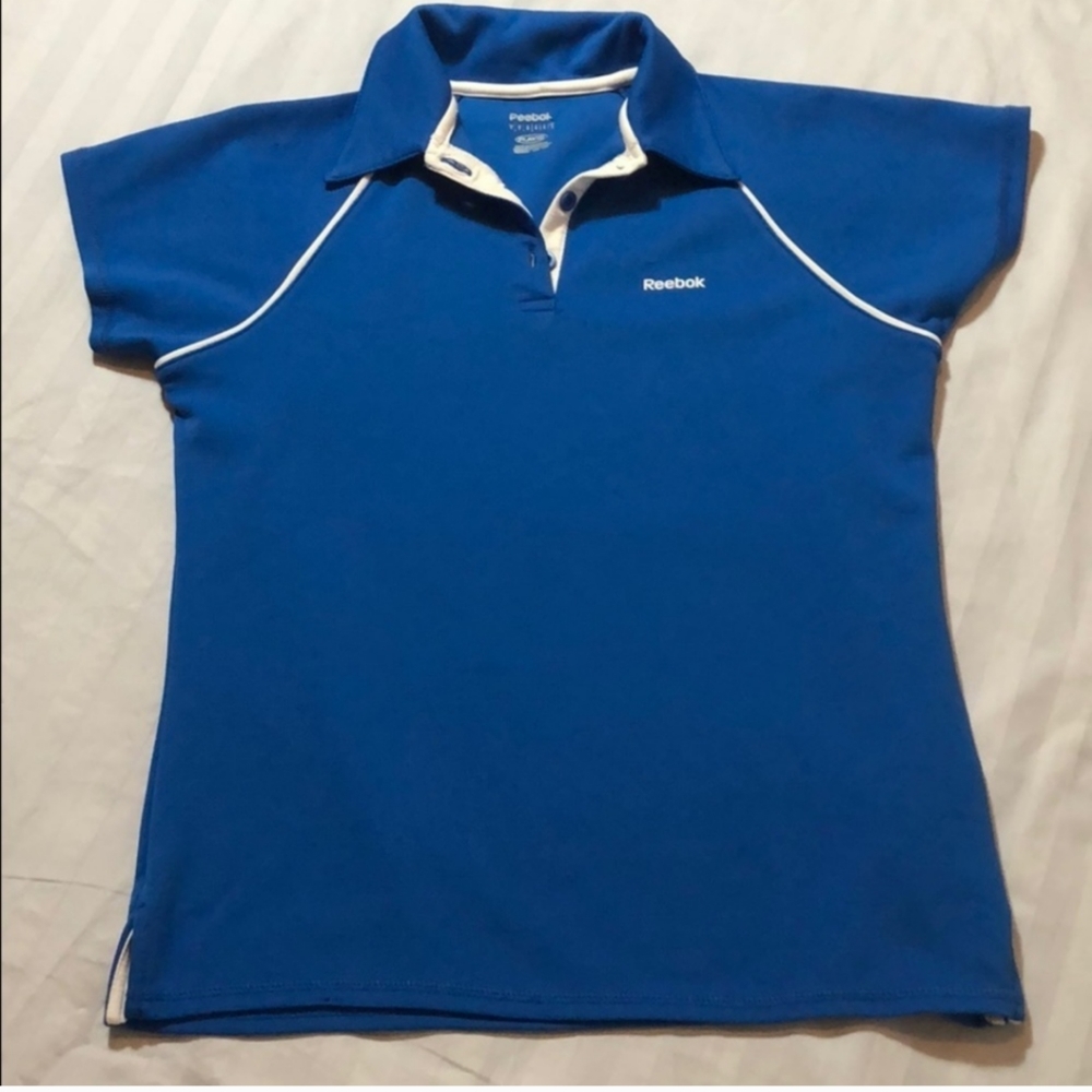 Reebok S Blue Polo Shirt